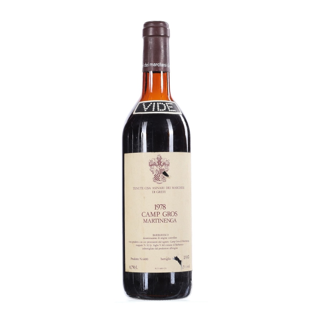 Marchesi di Gresy Barbaresco Martinenga Camp Gros 1978