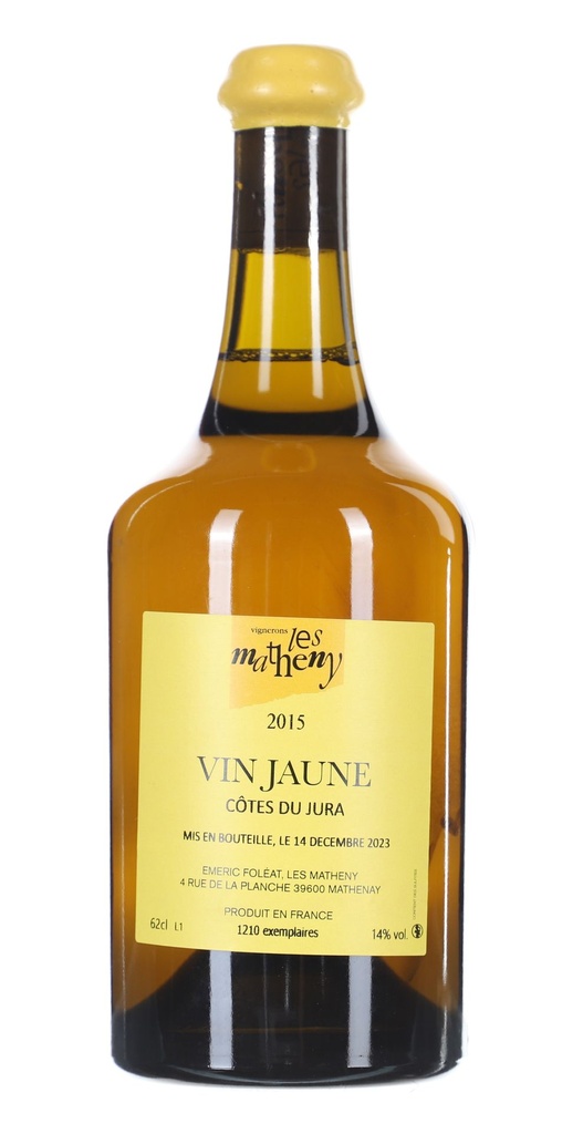 Les Matheny Cotes du Jura Vin Jaune 2015