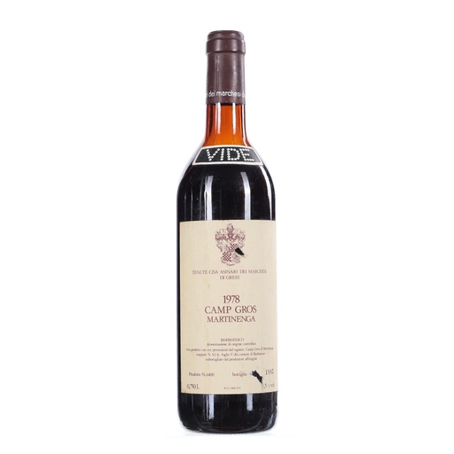 [MDGBRCG78] Marchesi di Gresy Barbaresco Martinenga Camp Gros 1978